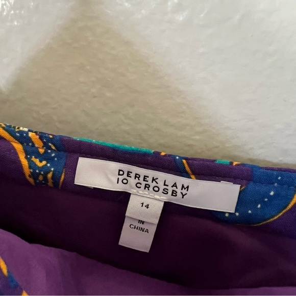 Derek Lam 10 Crosby | Purple Reef Aline Midi Dress - Picture 4 of 8